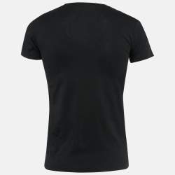 Pre Owned Dior Homme Black Printed Cotton Jersey T-Shirt S