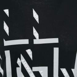 Pre Owned Dior Homme Black Printed Cotton Jersey T-Shirt S