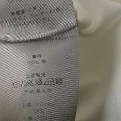 Pre Owned Dior HoMme White Printed Jersey T-Shirt XS
