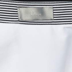 Pre Owned Dior Homme White Bug Embroidered Cotton Shirt M
