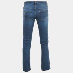 Pre Owned Dior Homme Blue Denim Regular Fit Jeans L Waist 34"
