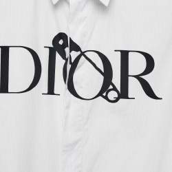Pre Owned Dior Homme X Judy Blame Safety Pin Print Cotton Button Front Shirt S