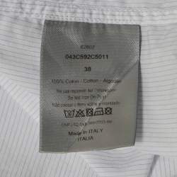 Pre Owned Dior Homme X Judy Blame Safety Pin Print Cotton Button Front Shirt S