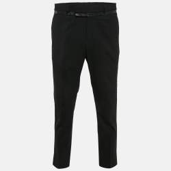 Dior Homme Black Wool Formal Trousers M