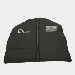 Pre Owned Dior Homme Black Leather Trim Wool Single Breasted Blazer L