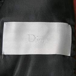 Dior Homme Burgundy Leather Zip-Up Jacket S