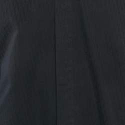 Pre Owned Dior Homme Black Logo Jacquard Cotton Full Sleeve Shirt L