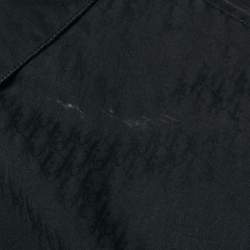 Pre Owned Dior Homme Black Logo Jacquard Cotton Full Sleeve Shirt L