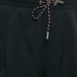Dior Homme Black Virgin Wool Gabardine Trousers XL