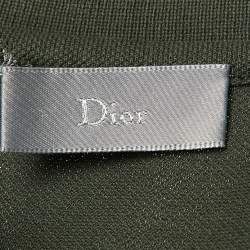 Dior Homme Green Bee Embroidered Cotton Polo T-Shirt L