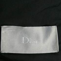 Pre Owned Dior Homme Navy Blue Wool Hooded Zip-Up Overcoat XS