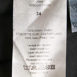 Pre Owned Dior Homme Dark Blue Washed Denim Jeans L Waist 34"