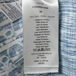 Dior Homme Blue Oblique Denim Long Sleeve Shirt M