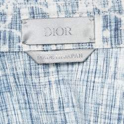 Dior Homme Blue Oblique Denim Long Sleeve Shirt M