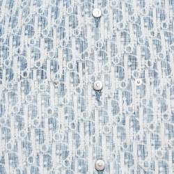 Dior Homme Blue Oblique Denim Long Sleeve Shirt M