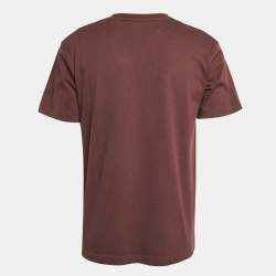 Dior Homme Burgundy Jersey Crewneck T-Shirt S