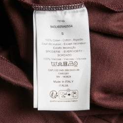 Pre Owned Dior Homme Burgundy Jersey Crewneck T-Shirt S