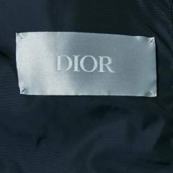 Dior Homme Oblique Monogram Nylon Zip-Up Puffer Vest M