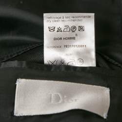 Dior Homme Black Wool Striped Single Breasted Pants Suit XL