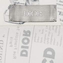 Dior Homme White News Paper Print Cotton Blend Shirt L