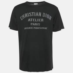 Dior Homme Black Printed Crewneck T-Shirt L
