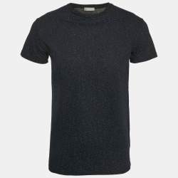 Dior Homme Blue Abstract Print Jersey Crewneck T-Shirt XS