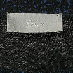 Dior Homme Blue Abstract Print Jersey Crewneck T-Shirt XS