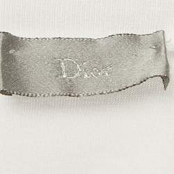 مملوكة مسبقًا Dior Homme White Printed Jersey Crewneck T-Shirt S