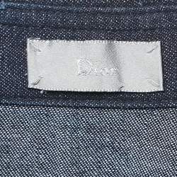 Dior Homme Navy Blue Denim Long Sleeve Shirt L