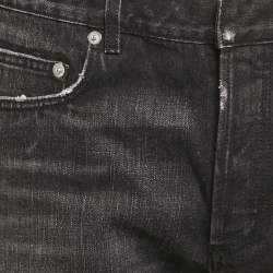 Dior Homme Black Distressed Denim Jeans M Waist 33"