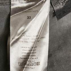 Dior Homme Grey Denim Jeans M Waist 33"