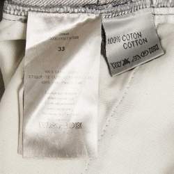 Pre Owned Dior Homme Grey Denim Jeans M Waist 33"