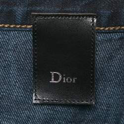 مملوكة مسبقًا Dior Homme Blue Denim Straight Leg Jeans M Waist 33"