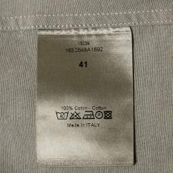 Dior Homme Grey Cotton Long Sleeve Shirt L
