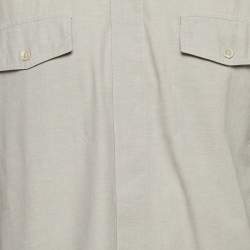 Dior Homme Grey Cotton Long Sleeve Shirt L