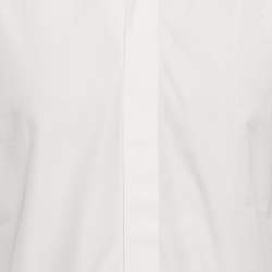 Pre Owned Dior Homme White Cotton Slim Fit Shirt L
