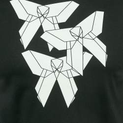 Dior Homme Black Printed Jersey Crewneck T-Shirt S