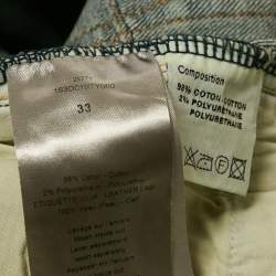 Pre Owned Dior Homme Blue Faded Denim Regular Fit Jeans L Waist 33"