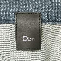 Pre Owned Dior Homme Navy Blue Denim Straight Fit Jeans L Waist 33"