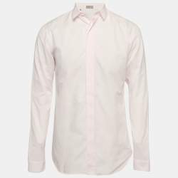 Dior Homme Pink Cotton Button Front Shirt M