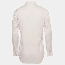 Dior Homme Pink Cotton Button Front Shirt M