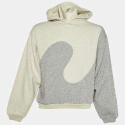 Dior Homme x ERL Metallic Cotton Hooded Sweatshirt S