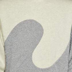 Dior Homme x ERL Metallic Cotton Hooded Sweatshirt S