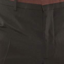 Dior Homme Black Wool & Mohar Tailored Pants M