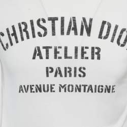 Dior Homme White Printed Jersey Crewneck T-Shirt XS