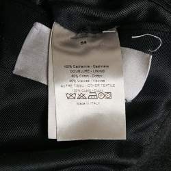 Dior Homme Black Cashmere Felt Coat XXL