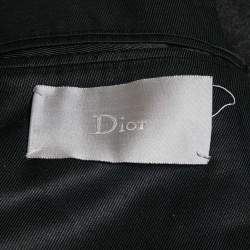 Dior Homme Black Cashmere Felt Coat XXL
