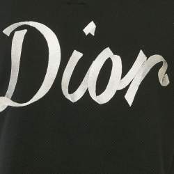 Dior Homme Black Logo Embroidered Piqué  Polo T-Shirt M