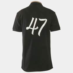 Dior Homme Black Logo Embroidered Piqué  Polo T-Shirt M