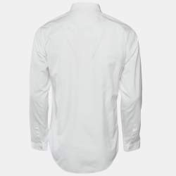 Pre Owned Dior Homme White Cotton Long Sleeve Shirt M